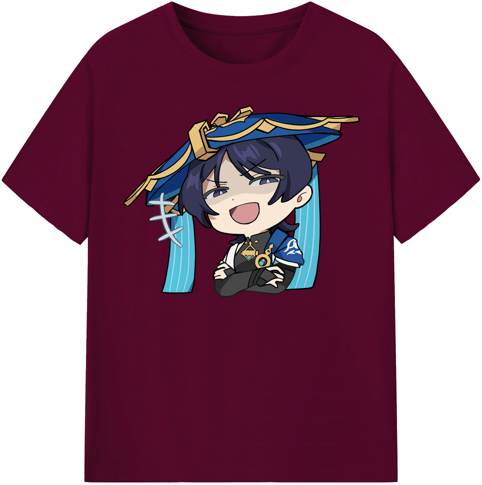 げんし神 さんペい genshin Sanpei レディースカジュアルプリントTシャツ（綿100％）